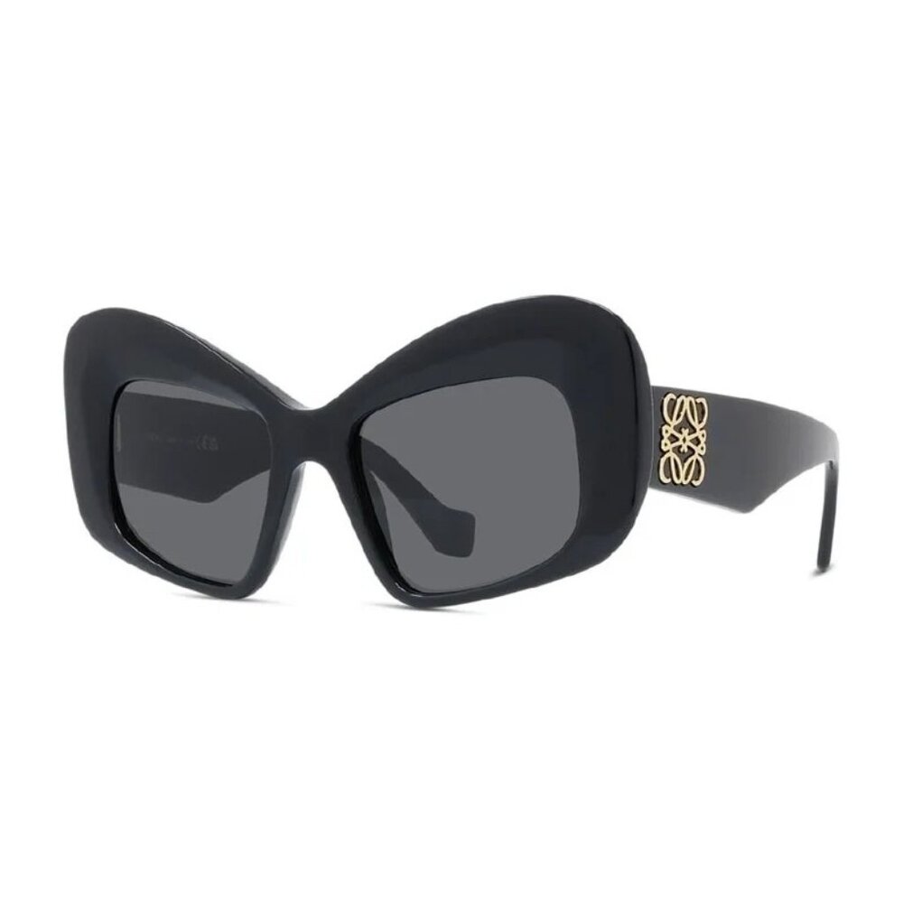 NEW LOEWE SUNGLASSES BLACK GREY WOMEN EYEWEAR LOEWE LW40128I 01A